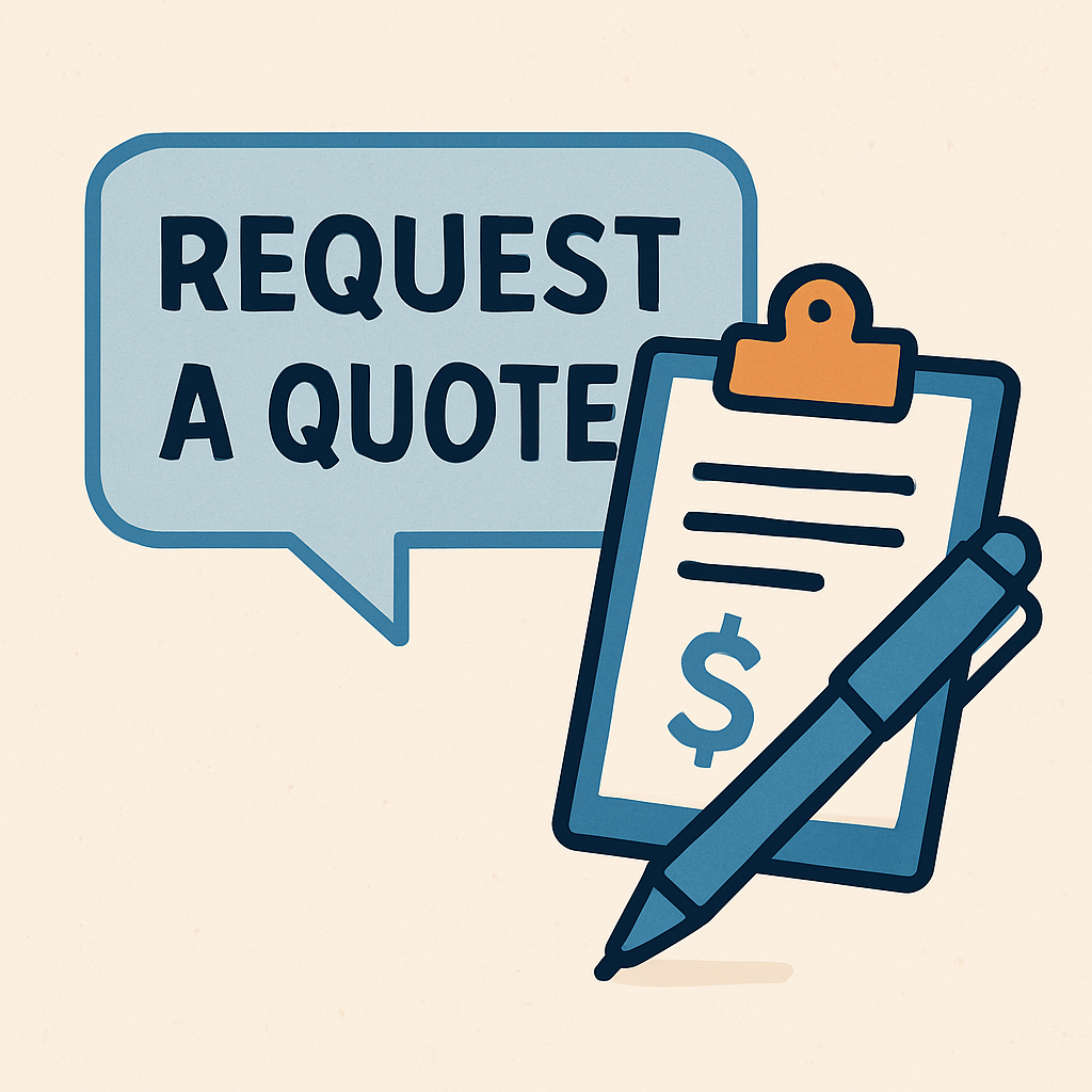 something that should indicate requesting a quote